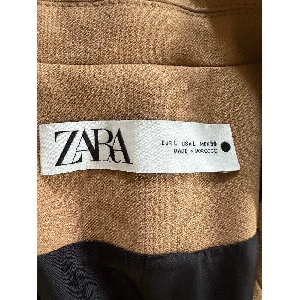 NWT Zara Camel Blazer Size Large - Picture 7 of 9